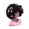 Bayer Design Charlene Super Model Curly Haired Styling Head with Makeup